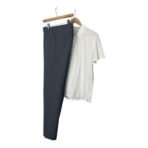 Boss flat front Gray Trousers 34/32